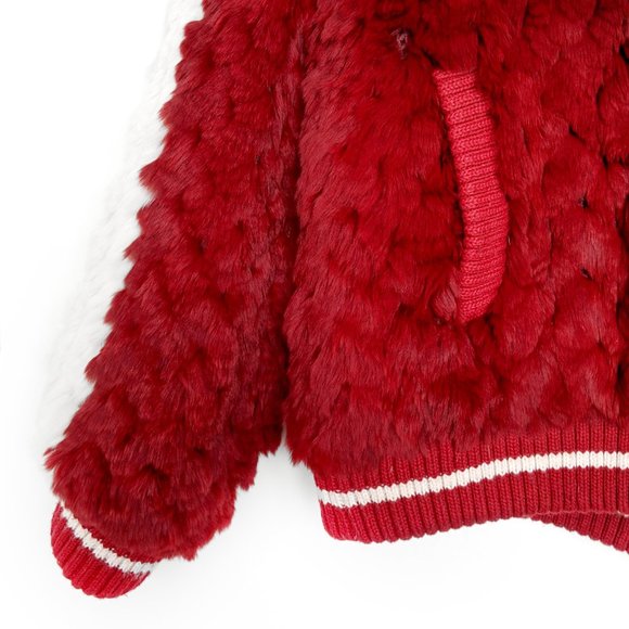 Reversible Fur Varsity Jacket - Picture 4 of 5